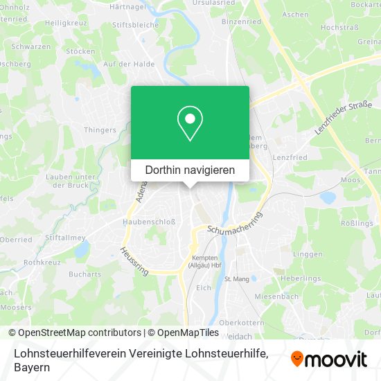 Lohnsteuerhilfeverein Vereinigte Lohnsteuerhilfe Karte