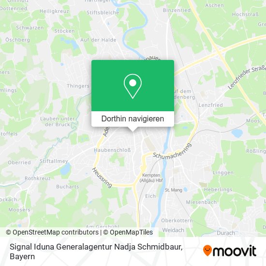 Signal Iduna Generalagentur Nadja Schmidbaur Karte