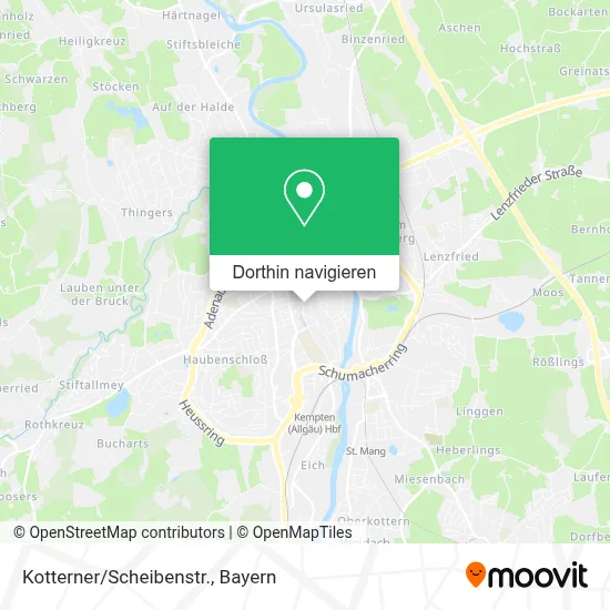 Kotterner/Scheibenstr. Karte