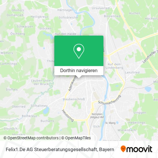 Felix1.De AG Steuerberatungsgesellschaft Karte