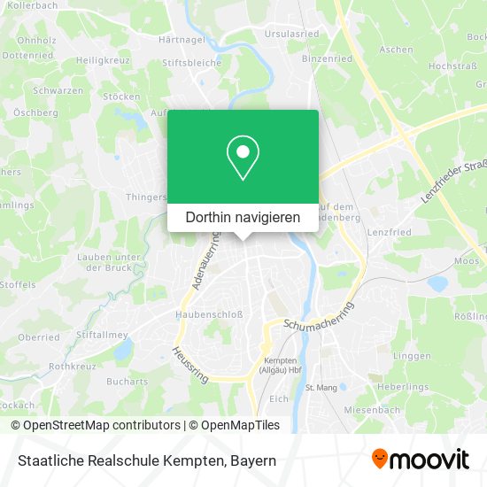 Staatliche Realschule Kempten Karte