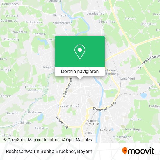 Rechtsanwältin Benita Brückner Karte