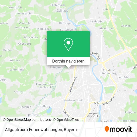 Allgäutraum Ferienwohnungen Karte