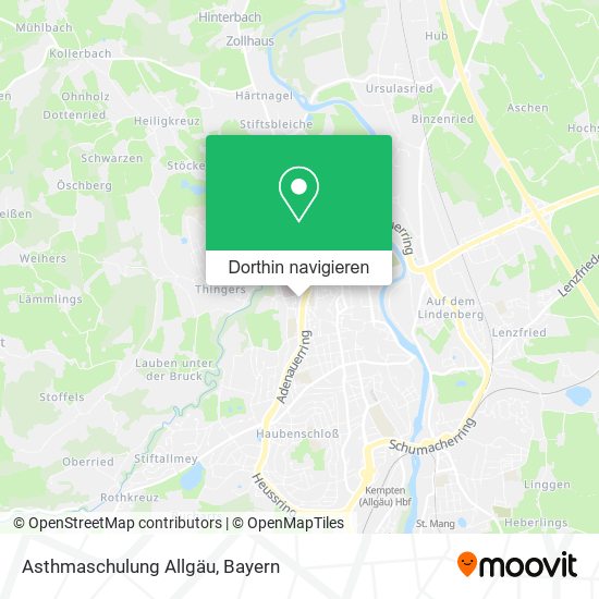 Asthmaschulung Allgäu Karte