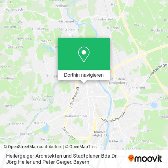 Heilergeiger Architekten und Stadtplaner Bda Dr. Jörg Heiler und Peter Geiger Karte