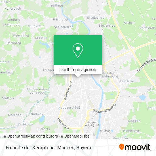 Freunde der Kemptener Museen Karte