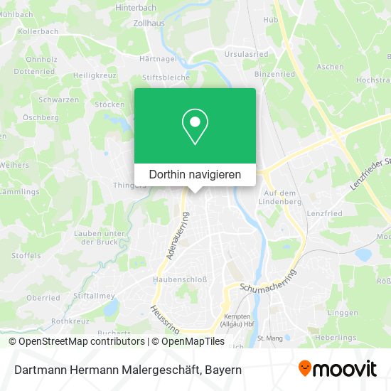 Dartmann Hermann Malergeschäft Karte