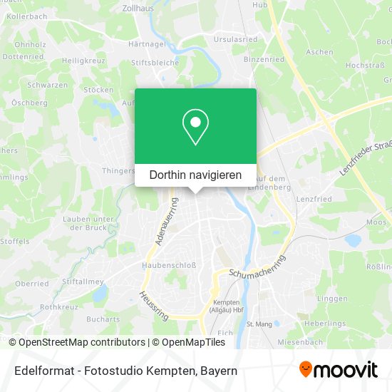 Edelformat - Fotostudio Kempten Karte