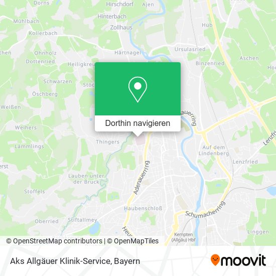 Aks Allgäuer Klinik-Service Karte