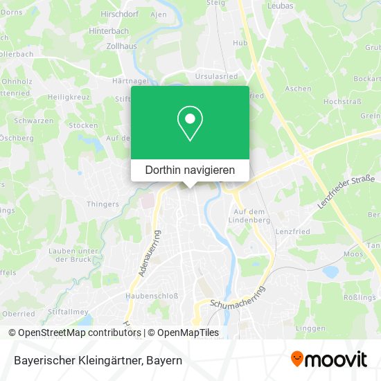 Bayerischer Kleingärtner Karte