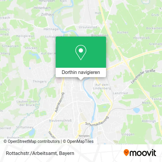 Rottachstr./Arbeitsamt Karte