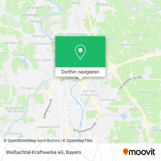 Weißachtal-Kraftwerke eG Karte