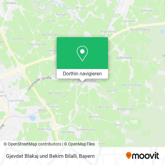 Gjevdet Blakaj und Bekim Bilalli Karte