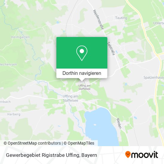 Gewerbegebiet Rigistrabe Uffing Karte
