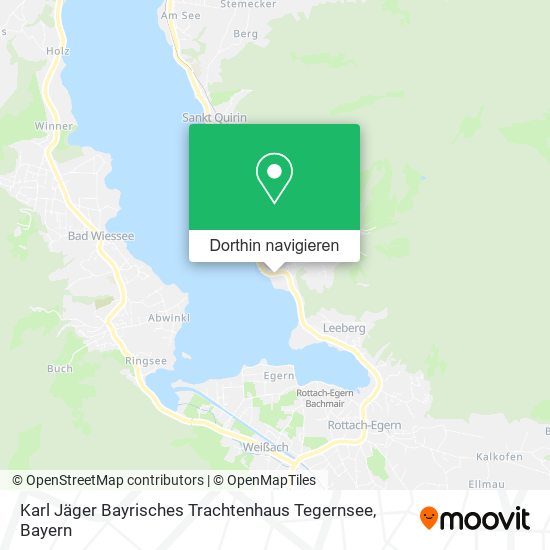 Karl Jäger Bayrisches Trachtenhaus Tegernsee Karte