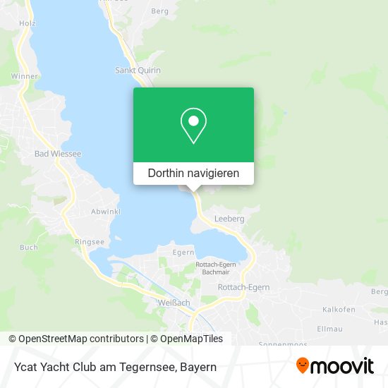 Ycat Yacht Club am Tegernsee Karte