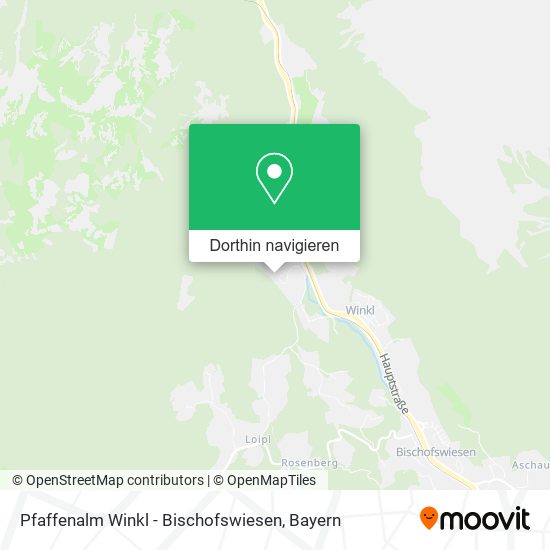 Pfaffenalm Winkl - Bischofswiesen Karte