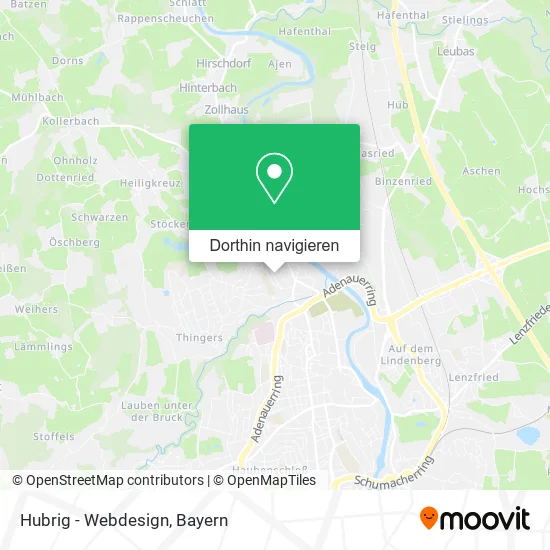 Hubrig - Webdesign Karte