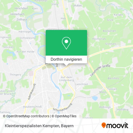 Kleintierspezialisten Kempten Karte