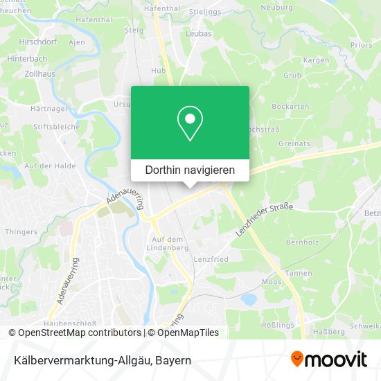 Kälbervermarktung-Allgäu Karte