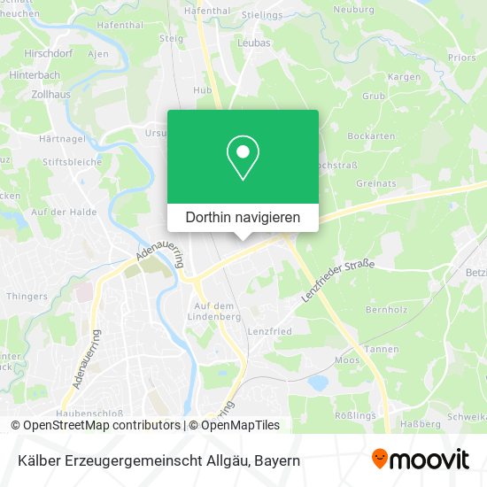 Kälber Erzeugergemeinscht Allgäu Karte