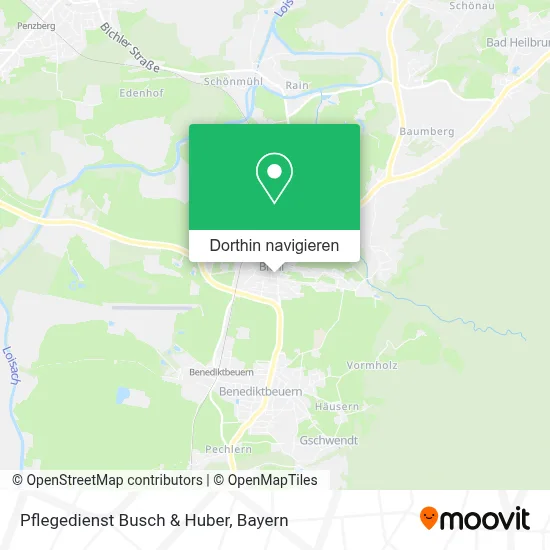 Pflegedienst Busch & Huber Karte