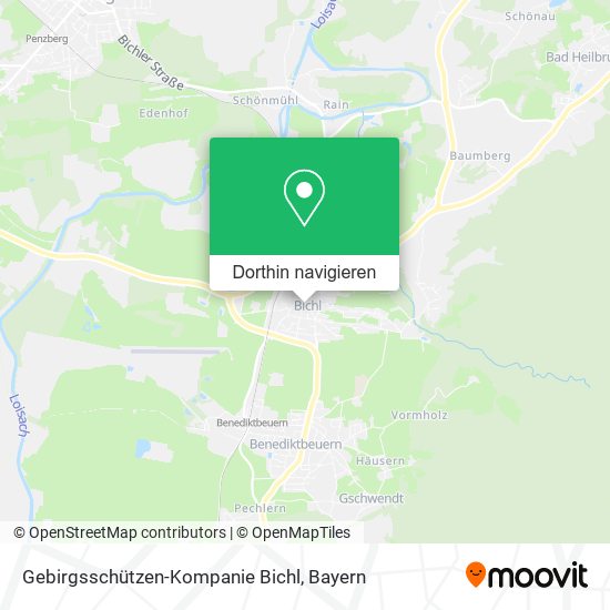 Gebirgsschützen-Kompanie Bichl Karte