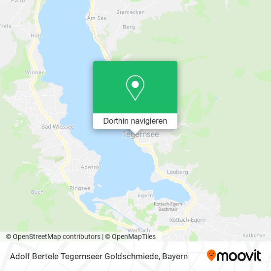 Adolf Bertele Tegernseer Goldschmiede Karte