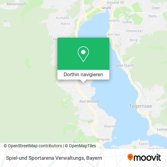 Spiel-und Sportarena Verwaltungs Karte