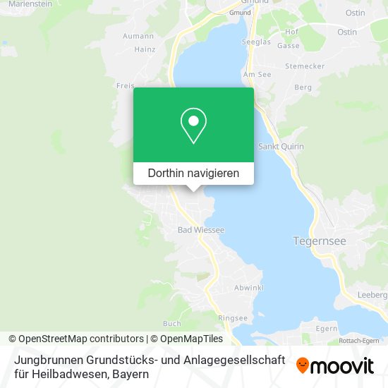 Jungbrunnen Grundstücks- und Anlagegesellschaft für Heilbadwesen Karte