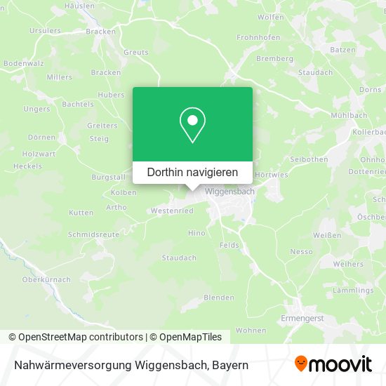 Nahwärmeversorgung Wiggensbach Karte