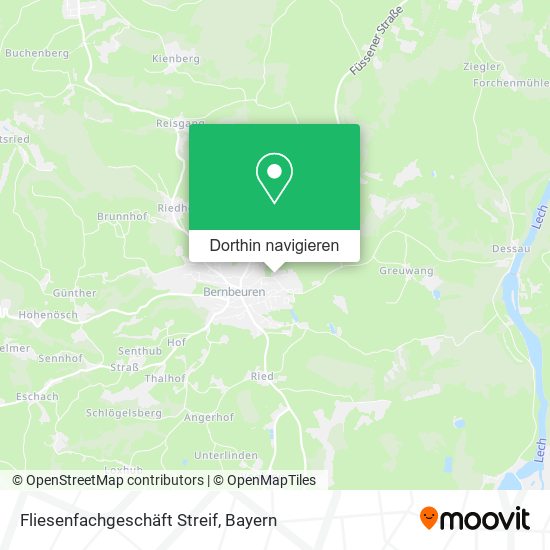 Fliesenfachgeschäft Streif Karte