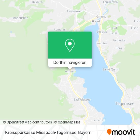 Kreissparkasse Miesbach-Tegernsee Karte