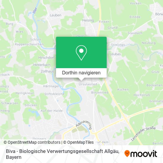 Biva - Biologische Verwertungsgesellschaft Allgäu Karte