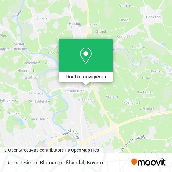 Robert Simon Blumengroßhandel Karte