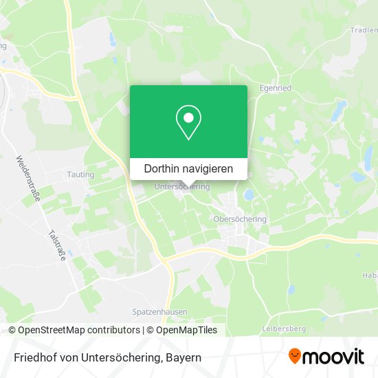 Friedhof von Untersöchering Karte