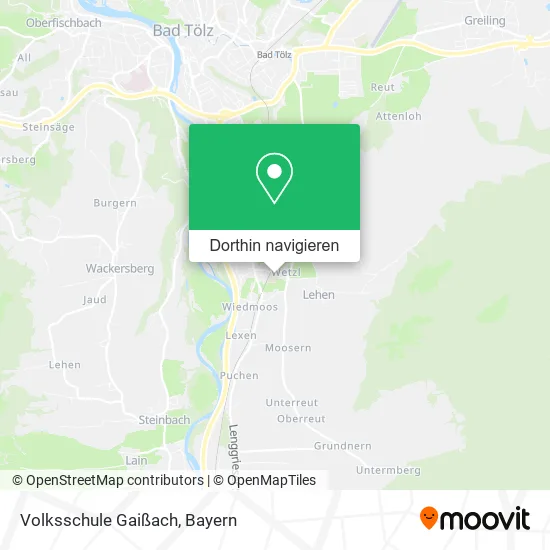 Volksschule Gaißach Karte