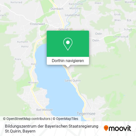 Bildungszentrum der Bayerischen Staatsregierung St.Quirin Karte