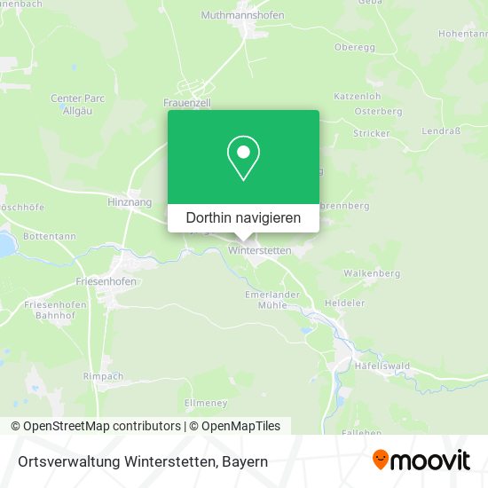 Ortsverwaltung Winterstetten Karte