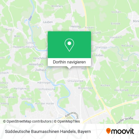 Süddeutsche Baumaschinen Handels Karte