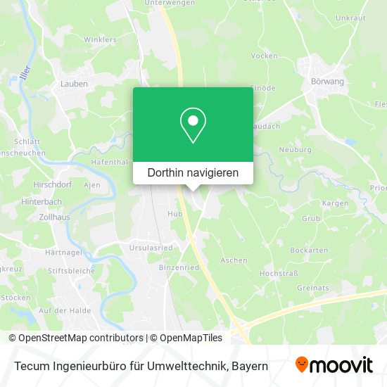 Tecum Ingenieurbüro für Umwelttechnik Karte