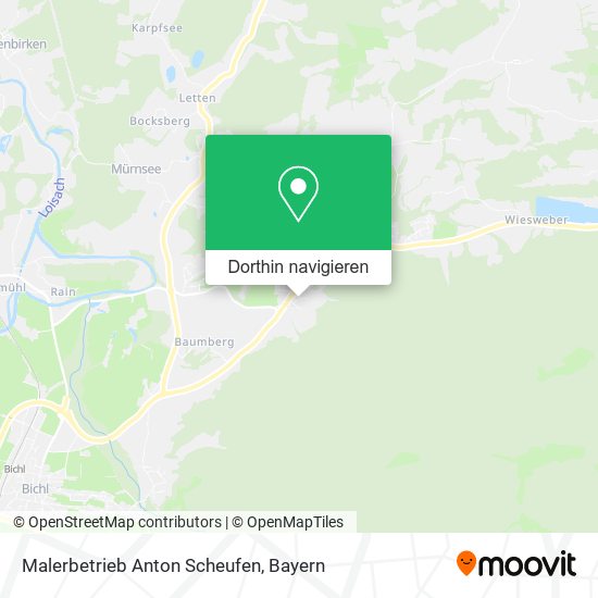 Malerbetrieb Anton Scheufen Karte