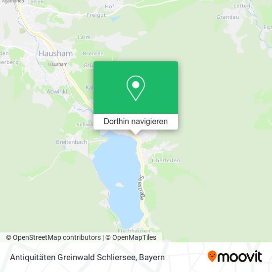 Antiquitäten Greinwald Schliersee Karte
