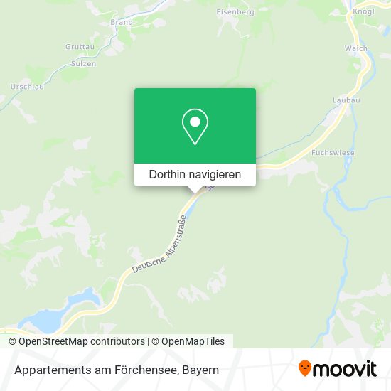 Appartements am Förchensee Karte