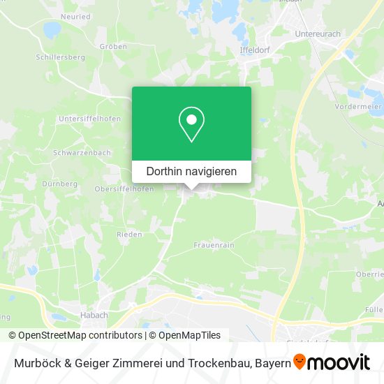 Murböck & Geiger Zimmerei und Trockenbau Karte