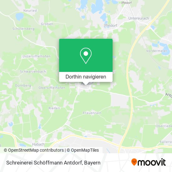 Schreinerei Schöffmann Antdorf Karte