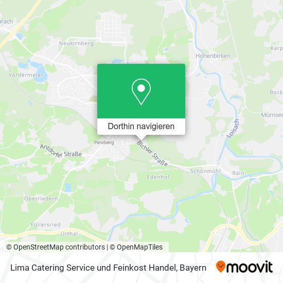 Lima Catering Service und Feinkost Handel Karte