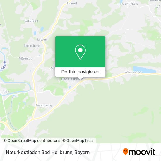 Naturkostladen Bad Heilbrunn Karte
