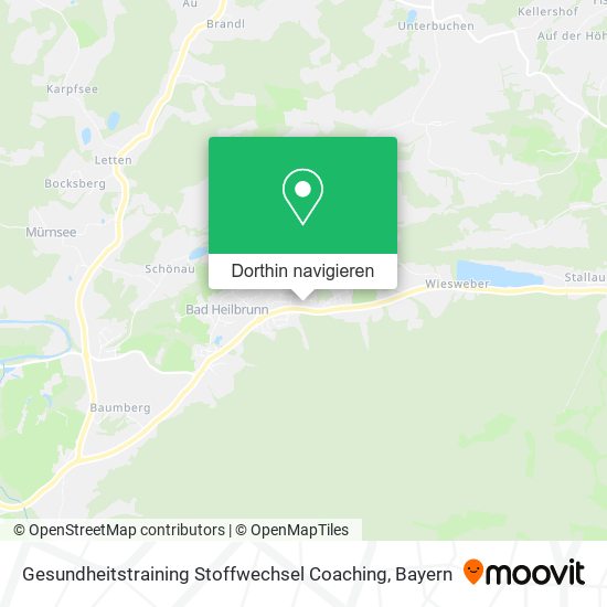 Gesundheitstraining Stoffwechsel Coaching Karte