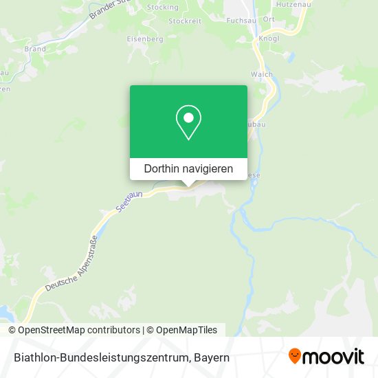 Biathlon-Bundesleistungszentrum Karte